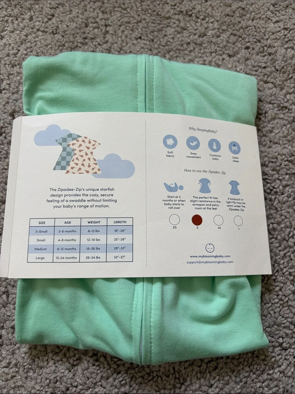 Zipadee Zip mint keeping zipper